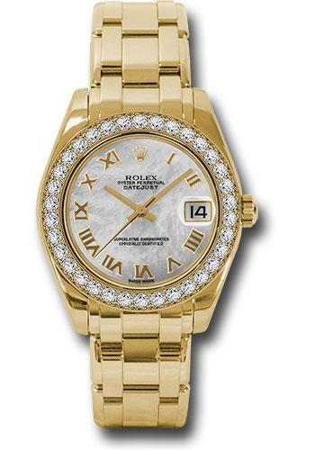 Replica Rolex Datejust Pearlmaster 34mm Watch: 81298 mr