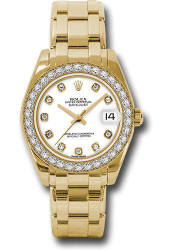 Replica Rolex Datejust Pearlmaster 34mm Watch: 81298 wd