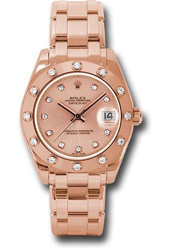 Replica Rolex Datejust Pearlmaster 34mm Watch: 81315 pchd
