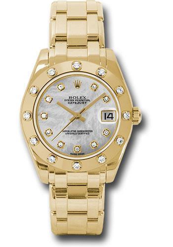 Replica Rolex Datejust Pearlmaster 34mm Watch: 81318 md