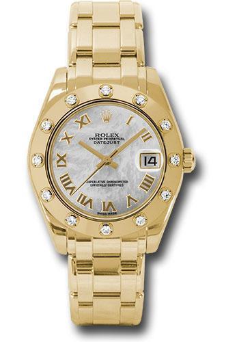 Replica Rolex Datejust Pearlmaster 34mm Watch: 81318 mr