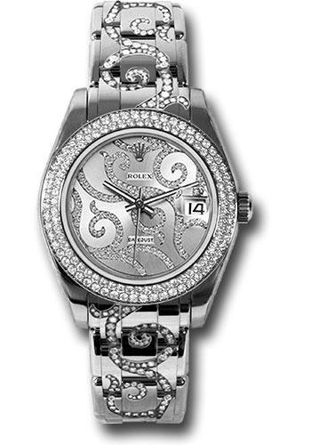 Replica Rolex Datejust Pearlmaster 34mm Watch: 81339 arabesque
