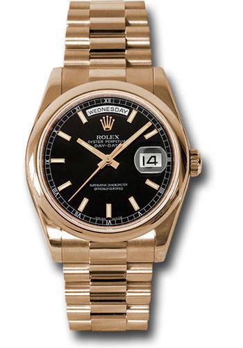 Replica Rolex Day-Date 36mm Watch 118205 bksp
