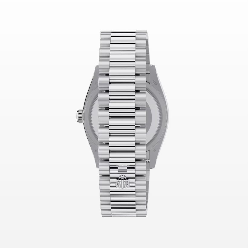 Replica Rolex Day-Date Ice-blue Dial Fluted Bezel 36MM Watch