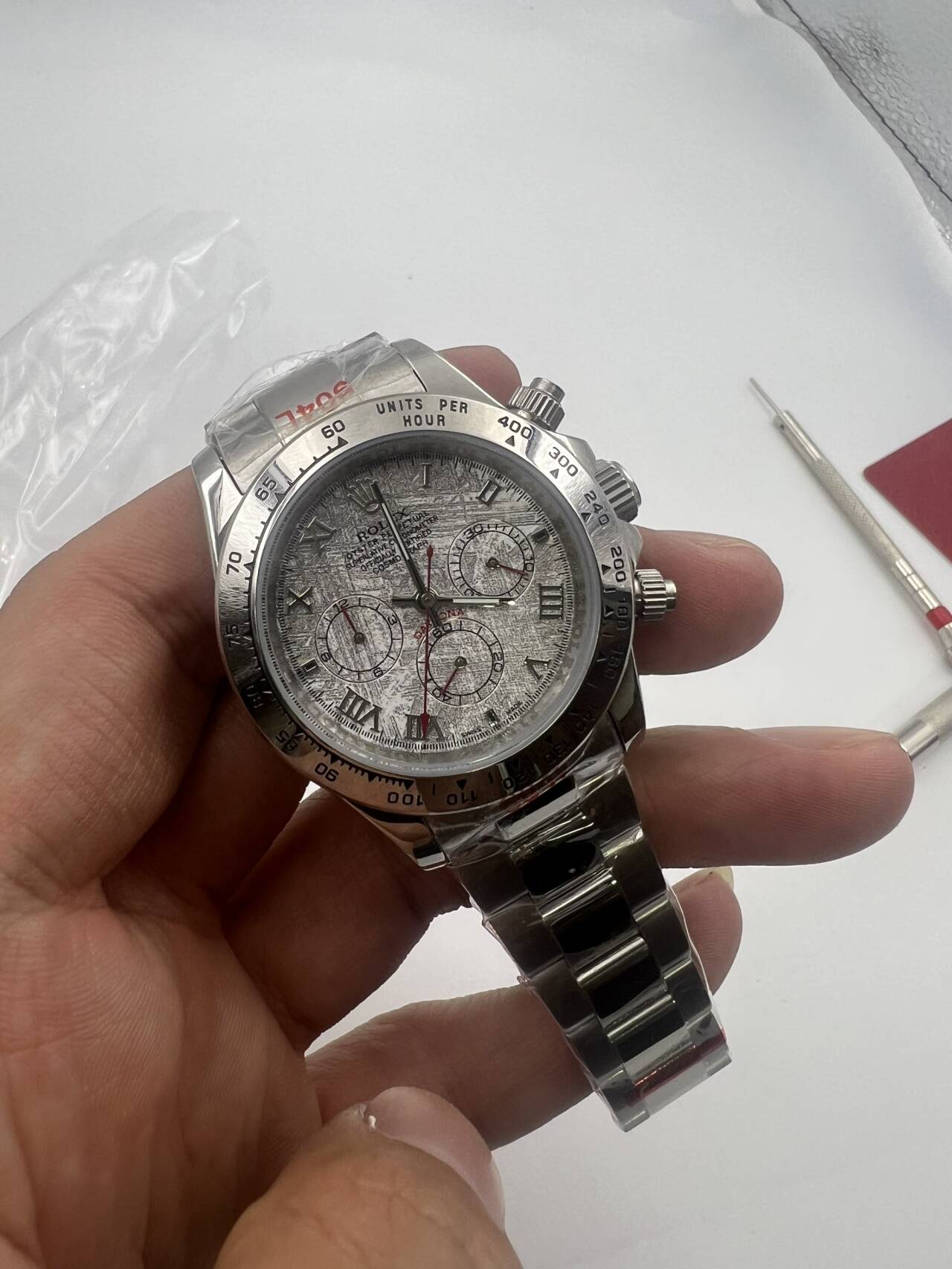 Replica Rolex Daytona Meteorite Dial 40MM Watch New241117