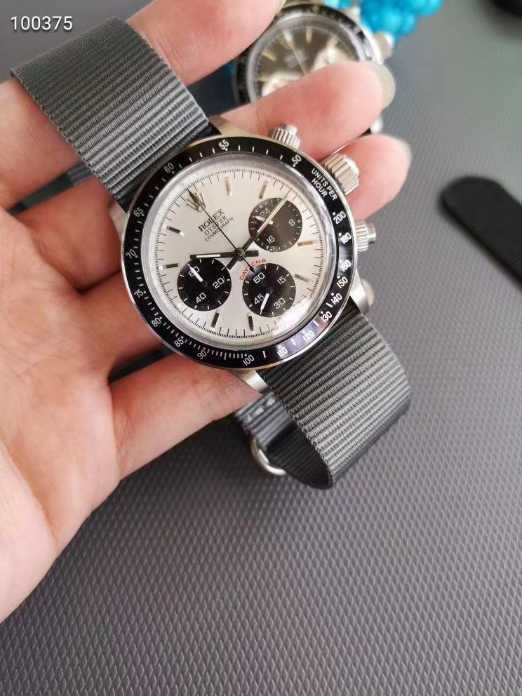 Replica Rolex Daytona Silver Dial Vintage Quartz Watch New25006