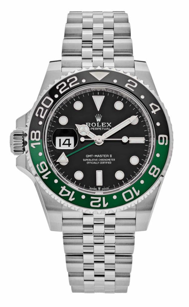 Replica Rolex GMT-Master II 126720VTNR Left-Handed Green and Black Bezel