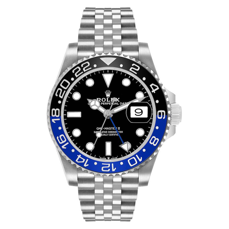 Replica Rolex GMT Master II Steel Batgirl Black Blue Bezel Mens Watch 126710 / 2026 NEW Complete Set