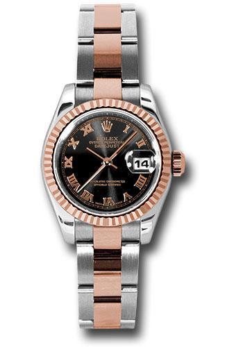 Replica Rolex Lady Datejust 26mm Watch 179171 bkro