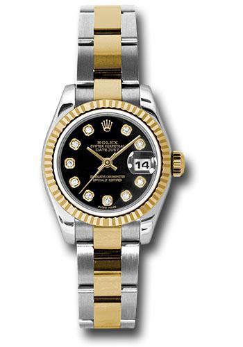 Replica Rolex Lady Datejust 26mm Watch 179173 bkdo