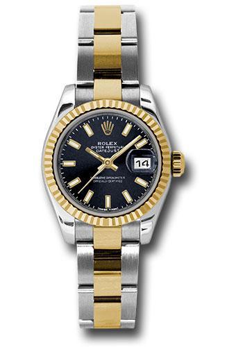 Replica Rolex Lady Datejust 26mm Watch 179173 bkso