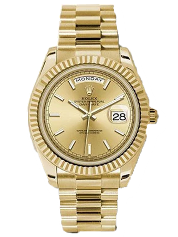 Replica Rolex Oyster Perpetual Day-Date 40 Watch 228238 chip