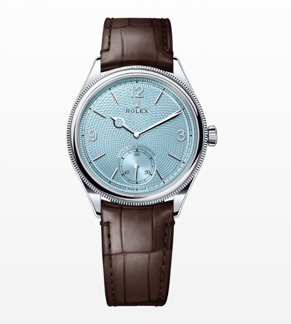 Replica Rolex Perpetual 1908 Brown Leather Strap 39MM Watch