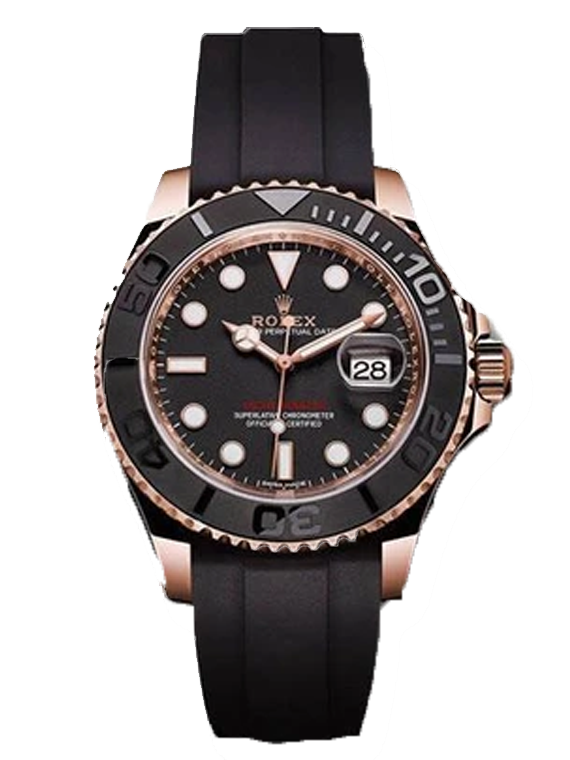 Replica Rolex Rose Gold 18K Oysterflex Yacht-Master Watch 268655 Men's Watch