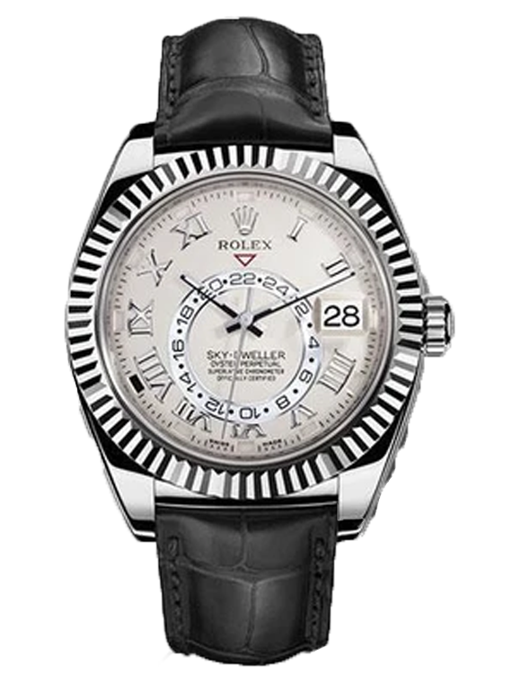 Replica Rolex Sky Dweller 326139 iv White Gold Men's Watch
