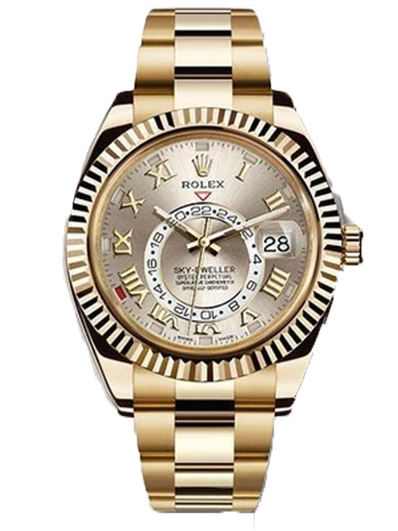 Replica Rolex Sky-Dweller 326938 Yellow Gold Watch
