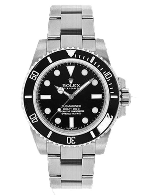Replica Rolex Submariner No Date Stainless Steel 40mm Black Dial 114060