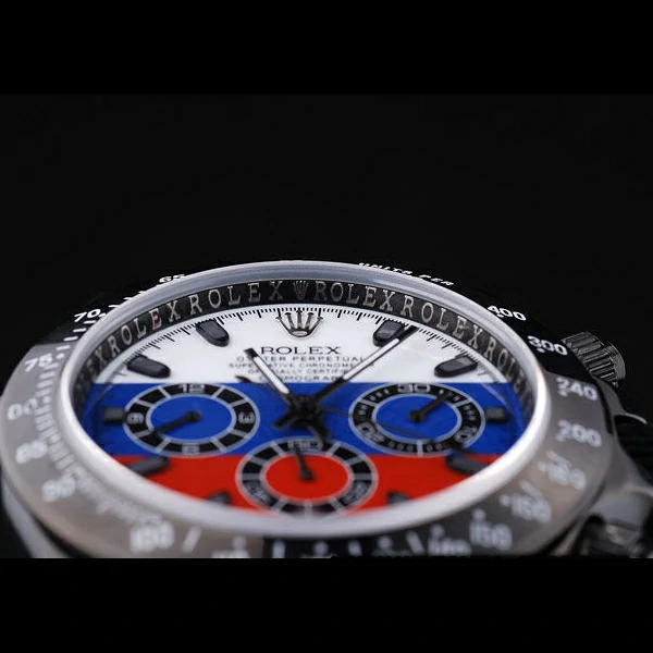 Rolex Cosmograph Daytona Black Bracelet Russian Flag Dial new58653