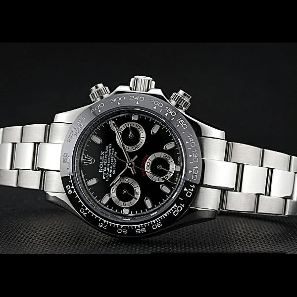 Rolex Cosmograph Daytona Stainless Steel Case Black Silver Subdials Stainless Steel new60523