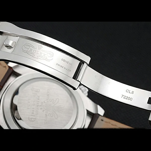 Rolex Cosmograph Daytona Stainless Steel Case White Dial Brown Leather Bracelet new60519