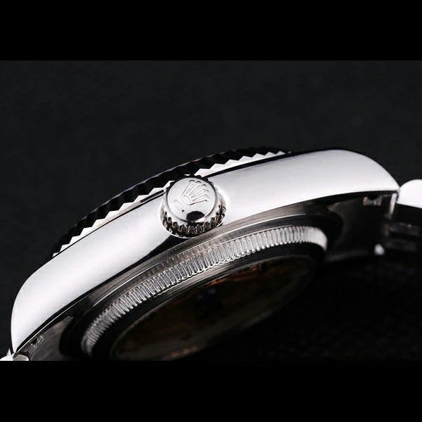 Rolex Datejust Black Dial Diamonds Ribbed Bezel new58637