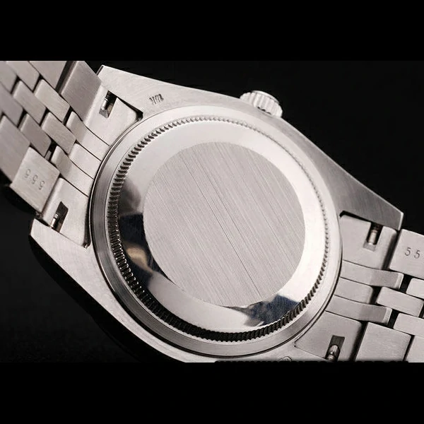 Rolex DateJust Brushed Stainless Steel Case Orange Flowers Dial Diamonds Plated new58680