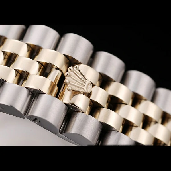 Rolex DateJust Brushed Stainless Steel Case Silver Flowers Dial Diamonds Plated new58679