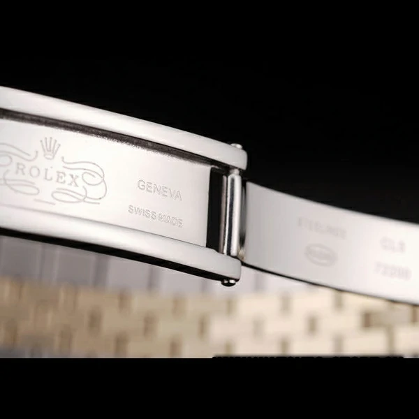 Rolex DateJust Brushed Stainless Steel Case Silver Flowers Dial Diamonds Plated new58679