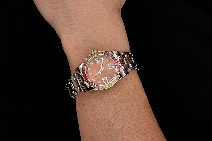 Rolex Datejust Pearlmaster 39 Cognac Dial Stainless Steel Case And Bracelet new122243