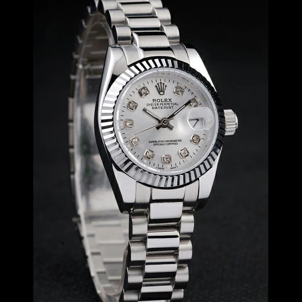 Rolex Datejust Polished Stainless Steel Silver Dial new58024