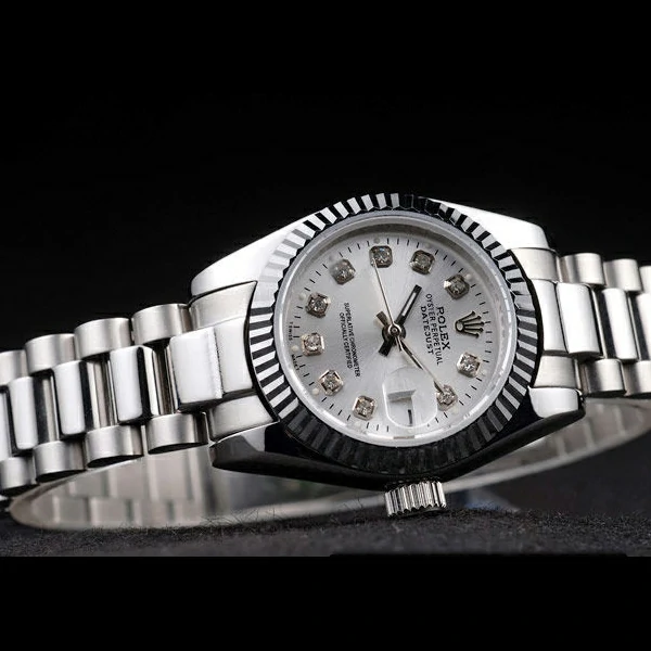 Rolex Datejust Polished Stainless Steel Silver Dial new58024