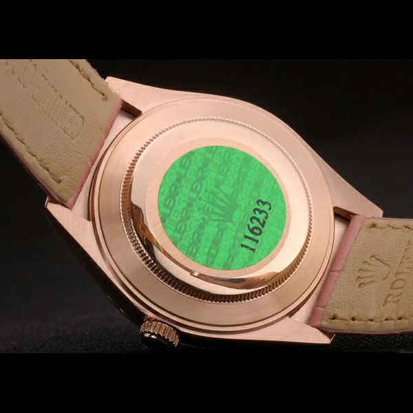 Rolex Datejust Special Edition 2012 Pale Pink Leather Strap new59217