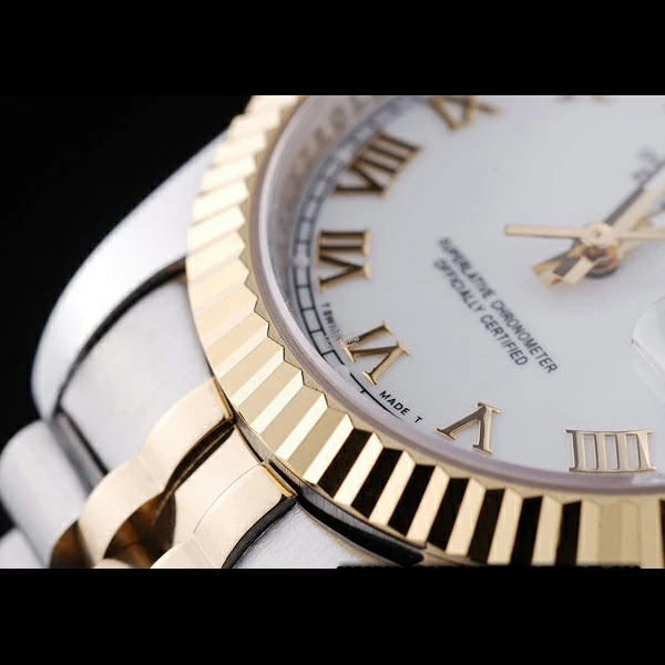 Rolex Datejust White Dial Ribbed Bezel new58632