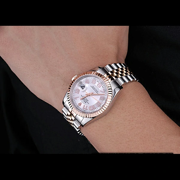 Rolex DateJust White Dial Stainless Steel and Gold Bracelet new60433