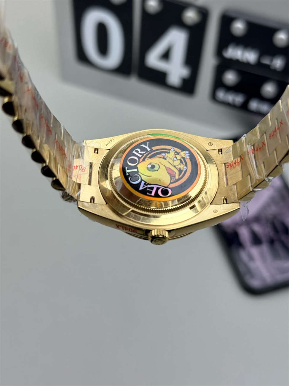 Rolex Day-Date 40 Green Replica (QF Factory) – 195g Heavy Tungsten Gold