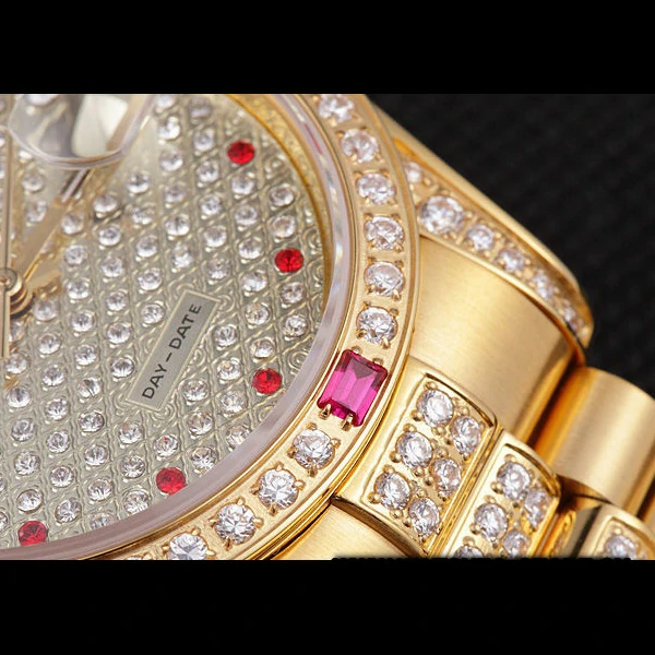 Rolex Day Date Diamonds Yellow Gold new59809