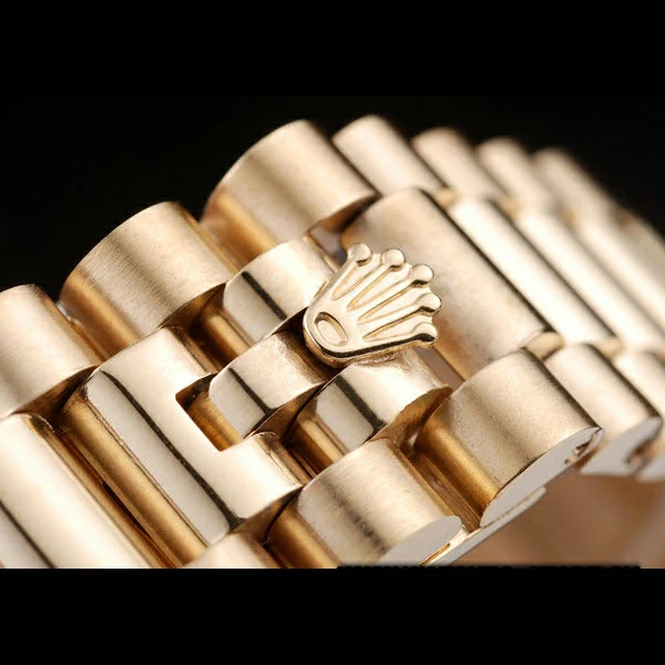 Rolex Day Date Yellow Gold Plated Stainless Steel Gold Dial new58032