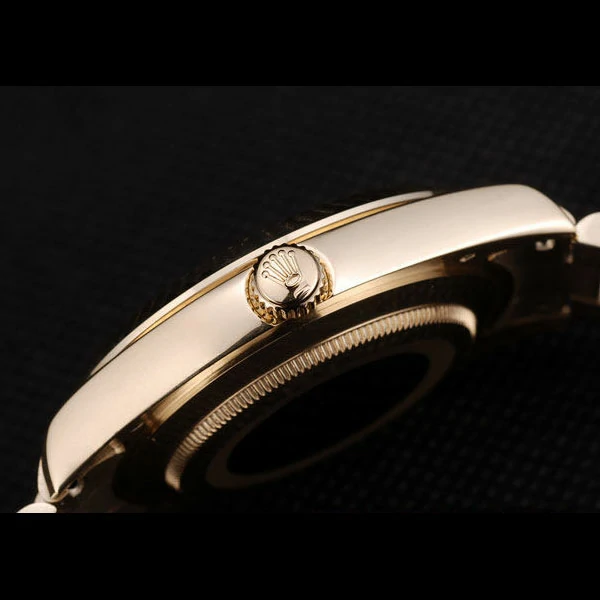 Rolex DayDate Gold Stainless Steel Ribbed Bezel Gold Dial new58943