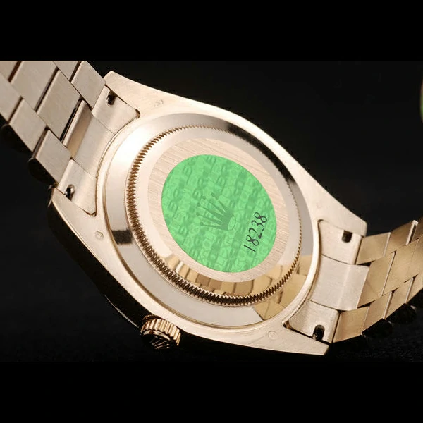 Rolex DayDate Gold Stainless Steel Ribbed Bezel Goldish Dial new58925