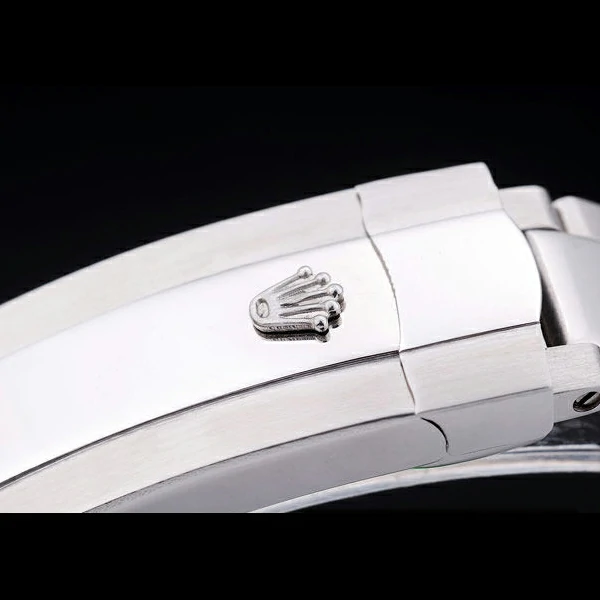 Rolex DayDate Polished Silver Bezel White Dial new58651