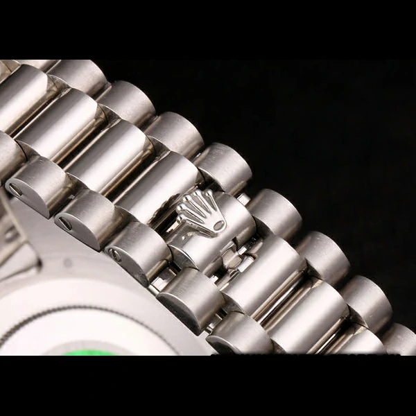 Rolex Daydate Stainless Steel Bracelet Black Dial new59240