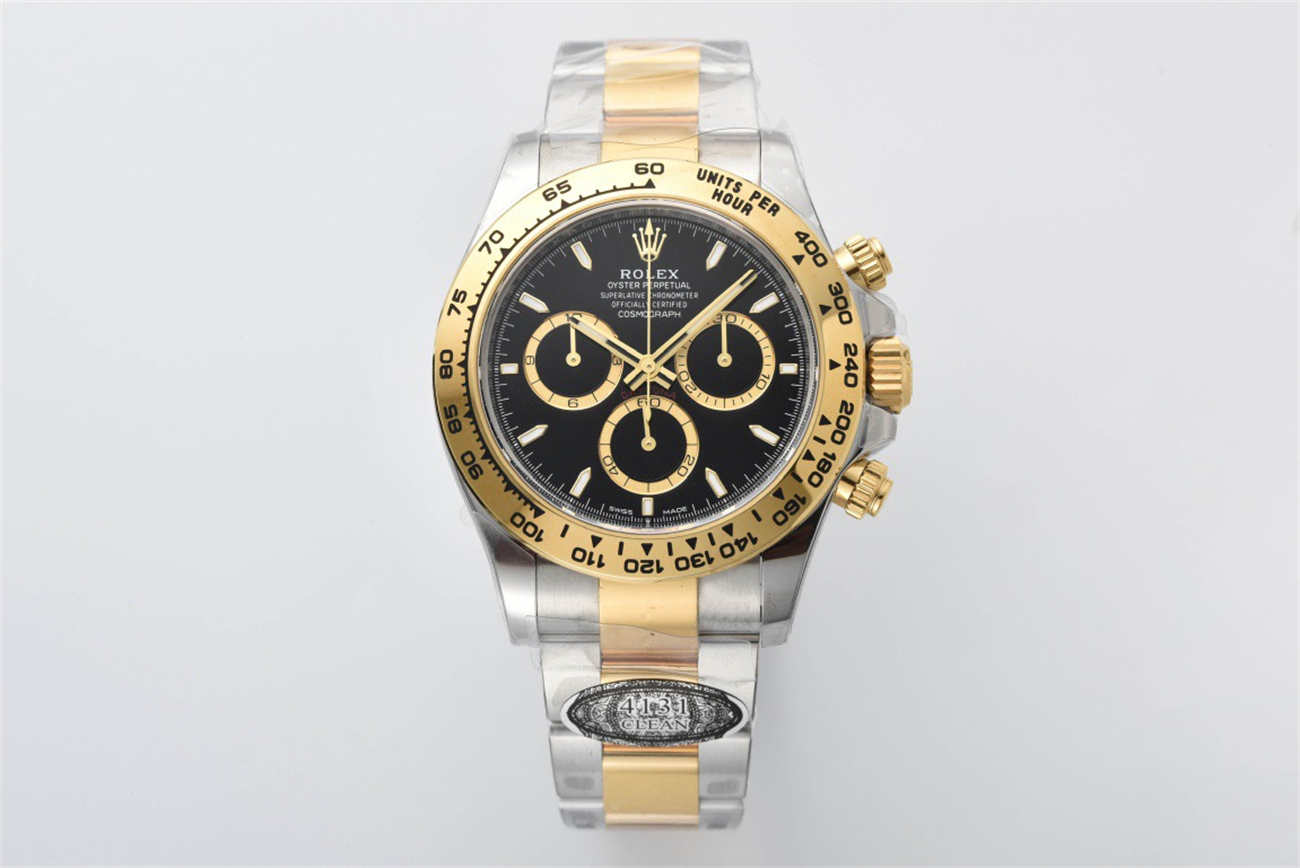 Rolex Daytona 126503 Replica – New Two Tone Black Dial (4131 Movement)