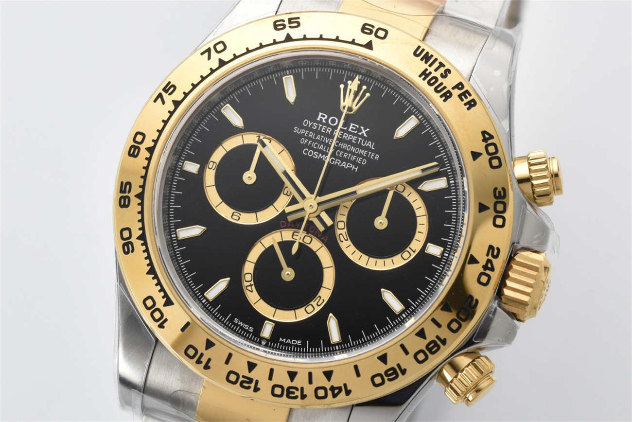 Rolex Daytona 126503 Replica – New Two Tone Black Dial (4131 Movement)