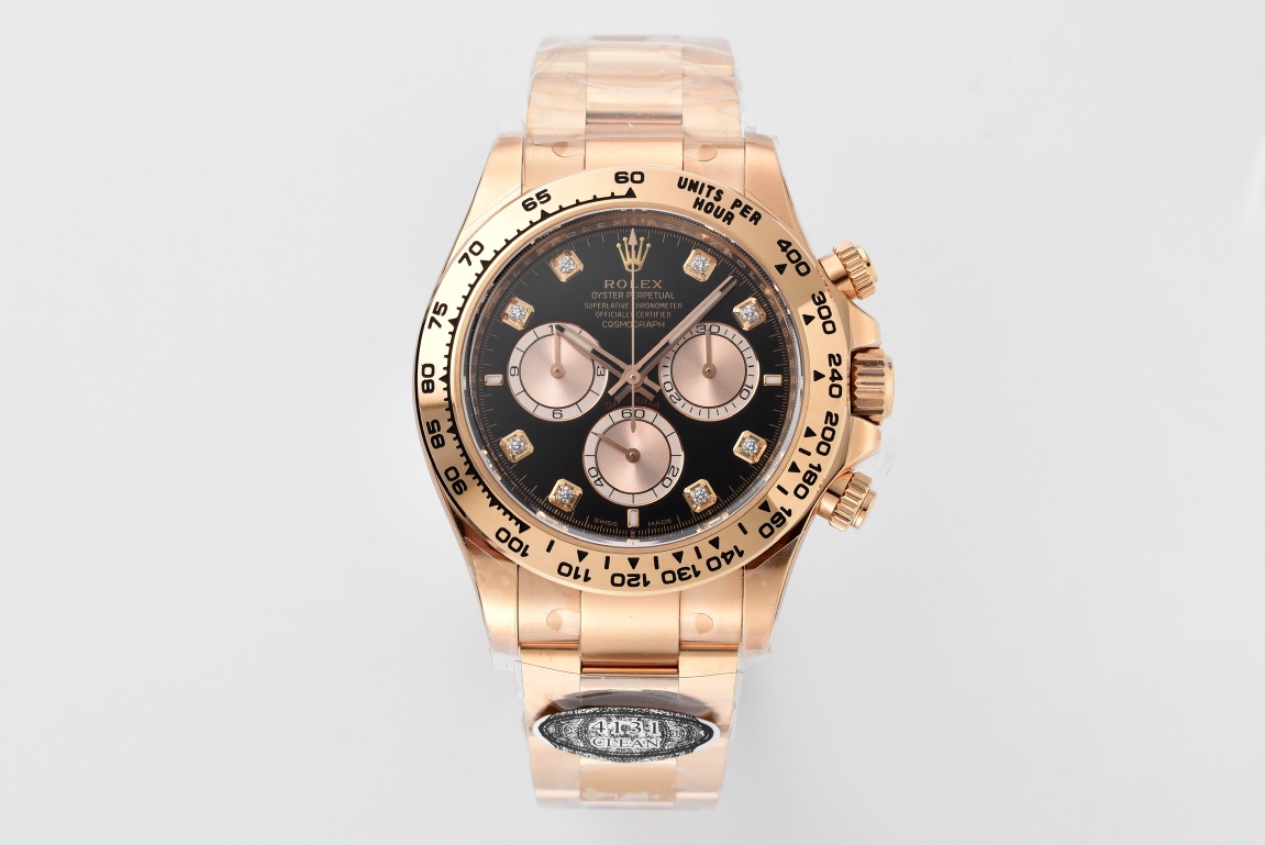 Rolex Daytona 126505 Diamond Dial Replica – Rose Gold (4131 Movement)