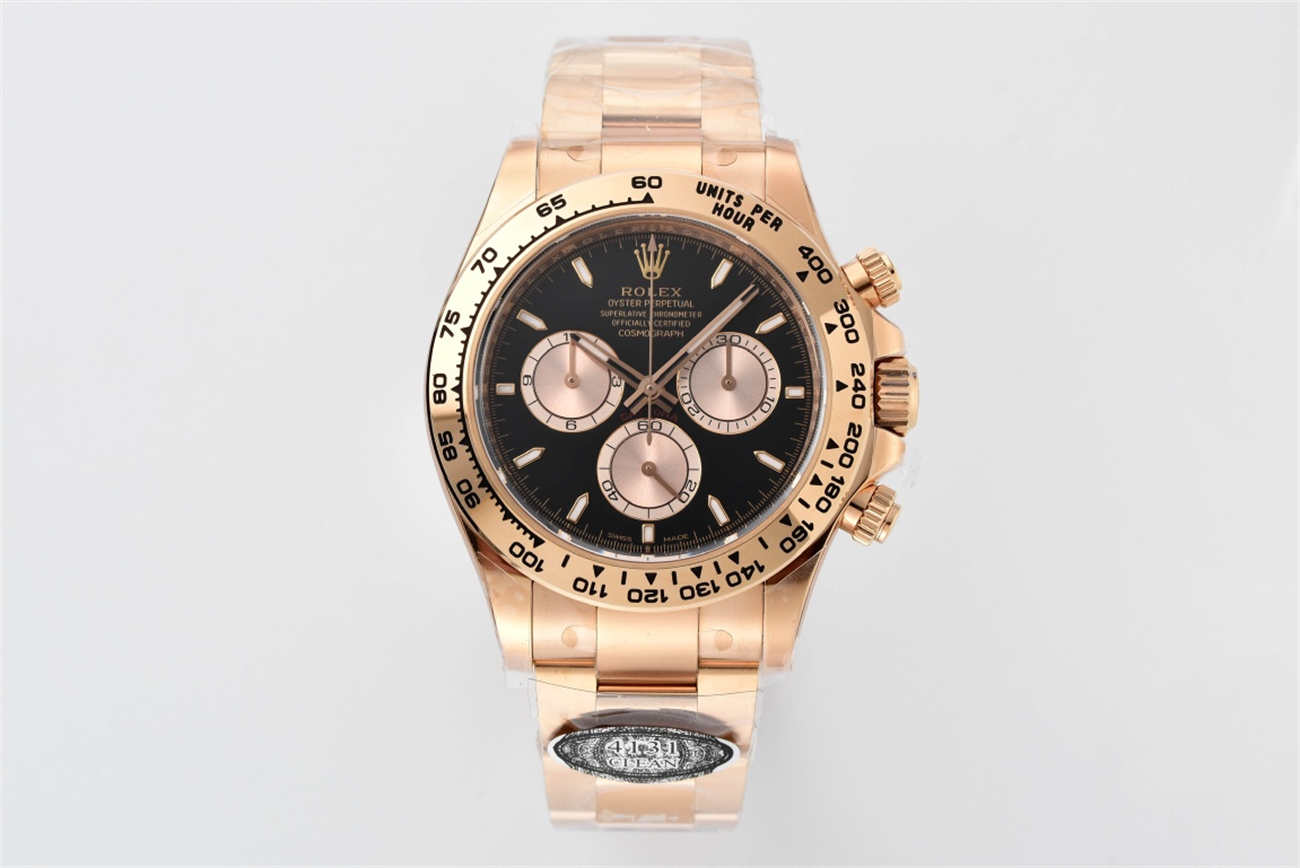 Rolex Daytona 126505 Replica – Rose Gold Black Dial (4131 Movement)