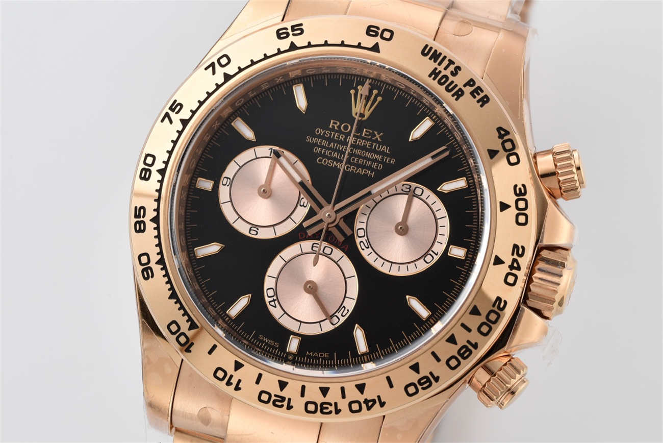 Rolex Daytona 126505 Replica – Rose Gold Black Dial (4131 Movement)