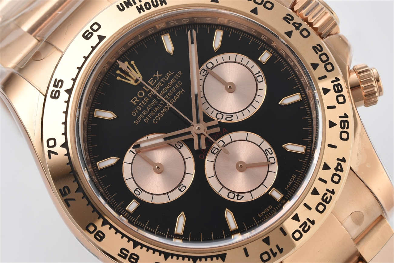 Rolex Daytona 126505 Replica – Rose Gold Black Dial (4131 Movement)