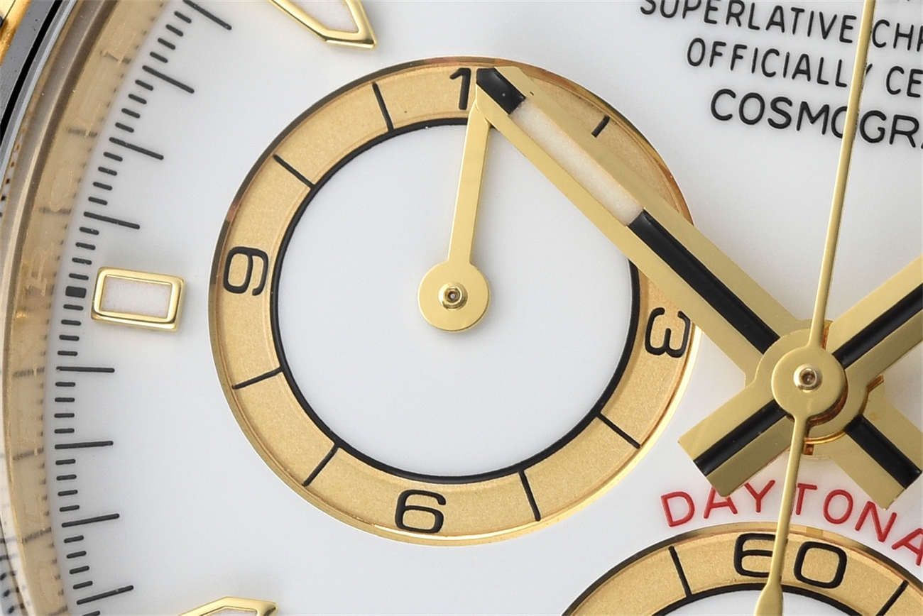 Rolex Daytona 126518LN Replica – White Dial Gold Oysterflex (4131)