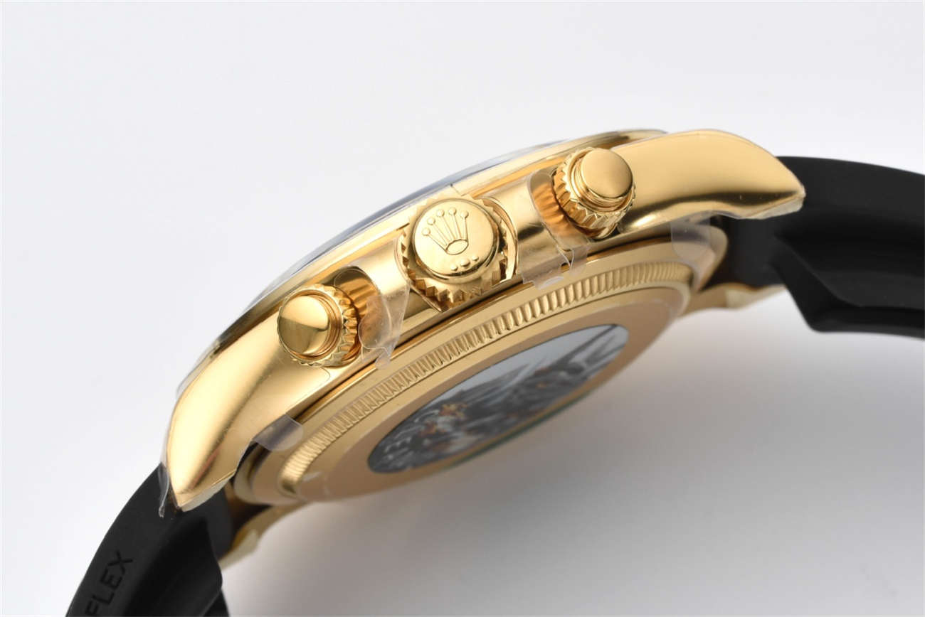 Rolex Daytona 126518LN Replica – White Dial Gold Oysterflex (4131)