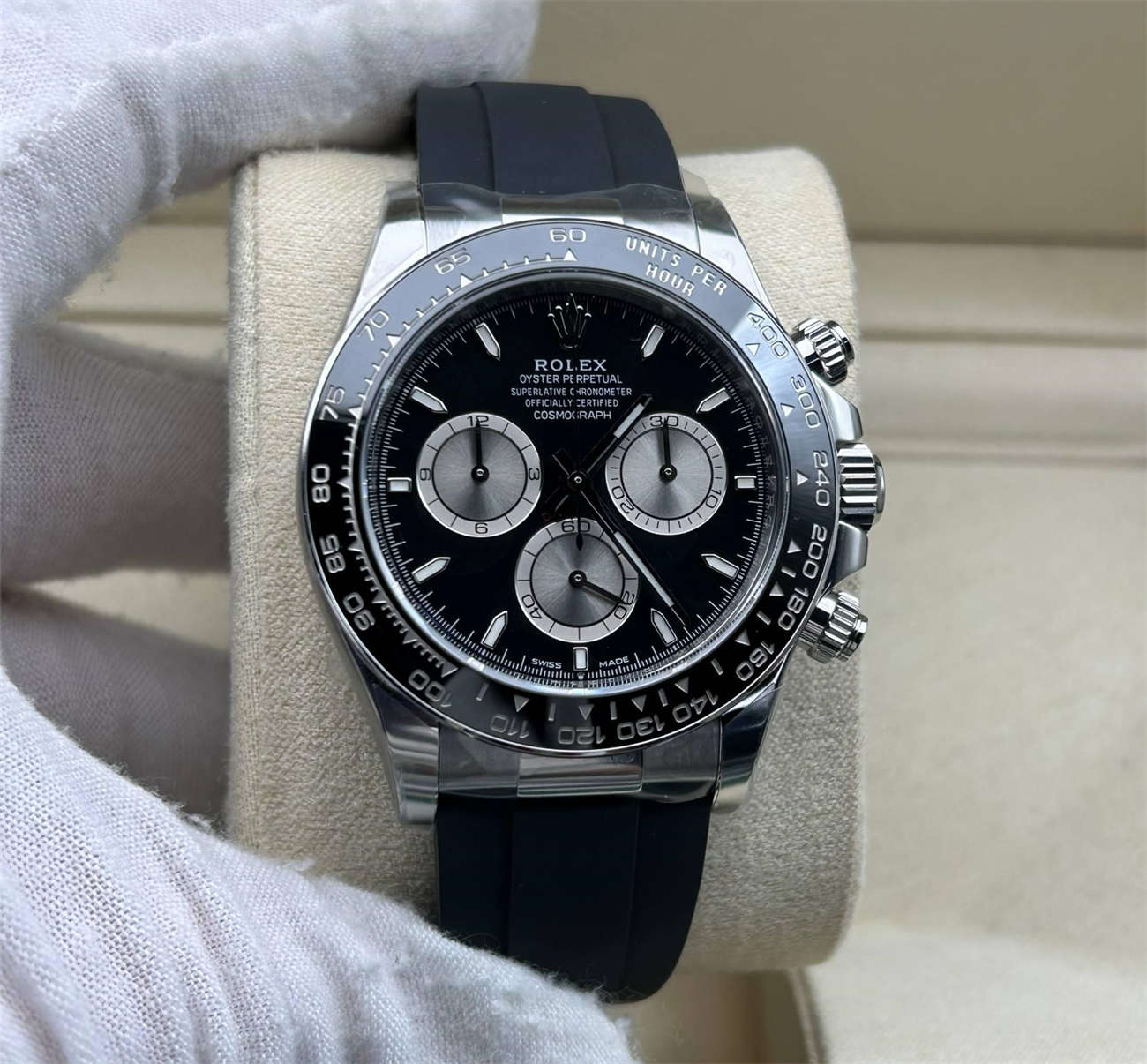 Rolex Daytona 126519LN Replica – White Gold Black Dial